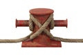 Mooring Nautical Bollard with Rope Sea Knot