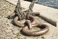 Mooring rings in Copenhagen harbor