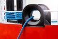 Ship mooring rope Royalty Free Stock Photo