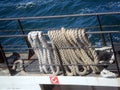 Mooring ropes and berthing of a ship