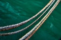 Mooring ropes Royalty Free Stock Photo