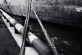 Mooring ropes Royalty Free Stock Photo