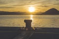 Mooring the sun Royalty Free Stock Photo