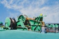 Mooring winch or Mooring windlass Royalty Free Stock Photo