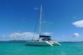 The Moorings charter yacht near Tortola, British Virgin Islands Royalty Free Stock Photo