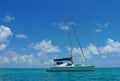 The Moorings charter yacht near Tortola, British Virgin islands Royalty Free Stock Photo