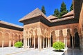 Moorish architecture of the Court of the Lions, the Alhambra, Granada, Andalucia Andalusia, Spain, Europe