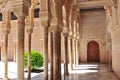 Moorish architecture of the Court of the Lions, the Alhambra, Granada, Andalucia Andalusia, Spain, Europe