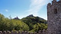Moorish Castle with Pena Palace in Sintra, Portugal Royalty Free Stock Photo