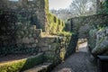 Moorish Castle Ruins - Sintra, Portugal Royalty Free Stock Photo