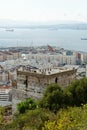 The Moorish Castle`s Tower of Homage in Gibraltar