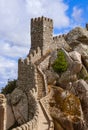 Moorish castle in Sintra - Portugal Royalty Free Stock Photo