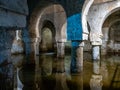 Moorish cistern Aljibe in Caceres. Former mosque under the Muslim rule in Spain