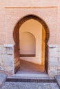 Moorish door at Alhambra fortress in Granada, Spa