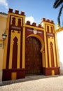Moorish entrance to the Castle of Cabra, province of Cordoba, Spain Royalty Free Stock Photo