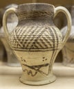 Moorish jar with cuerda seca decoration Royalty Free Stock Photo