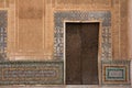 Moorish ornate wall with door