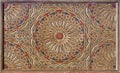 Moorish painting on wood ceiling Royalty Free Stock Photo