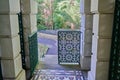 Moorish pattern on the gate of the mausoleum at Montefiore Synagogue in Ramsgate, Kent Royalty Free Stock Photo