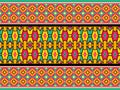 Moorish seamless pattern. Arabesque vector ornament. Ancient floor ceramic tiles. Design seamless in colorful.