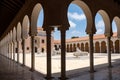 Moorish-style courtyard of the Ralli Museum Royalty Free Stock Photo