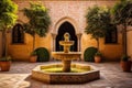 Landmark building andalusia palace courtyard islam spain architecture travel moorish garden arab