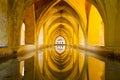 Moorish underground bath in Sevilla Alcazar Royalty Free Stock Photo