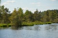 Moorland with lake and trees