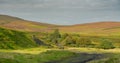 Moorland track near Tindale quarry in Cumbria