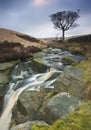 Moorland Waterfall Royalty Free Stock Photo