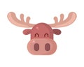 moose face cartoon