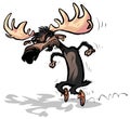 Moose with Moccasins. Royalty Free Stock Photo