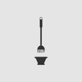 Mop and bucket icon flat Royalty Free Stock Photo