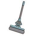 Vector illustration of cleaning tools.