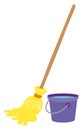 Mop and water bucket