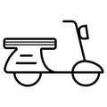 Moped icon vector illustration photo Royalty Free Stock Photo