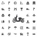 Moped icon. Vector Royalty Free Stock Photo