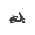 Moped, scooter vector icon