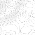 Mopographic map. The stylized height of the topographic contour in lines and contours. Vector stock illustration Royalty Free Stock Photo