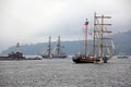 Port Varna during the Historical seas Tall Ships Royalty Free Stock Photo