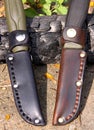 Mora Clipper 860 and 510 MG knives Royalty Free Stock Photo