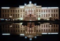 Mora Ferenc Museum at night in Szeged Royalty Free Stock Photo