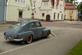 Volvo 544 oldtimer car, classic vintage car - back view. Royalty Free Stock Photo