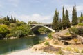 Moraca bridge Royalty Free Stock Photo