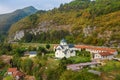 Moraca monastery. Montenegro. Orthodox monastery in the Moraca valley Royalty Free Stock Photo