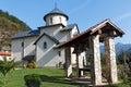 Moraca Monastery is one of the best known medieval monuments of Royalty Free Stock Photo