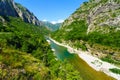 Moraca River and Canyon Royalty Free Stock Photo