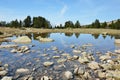 Moraine flooded with meltwater in the Madriu-Perafita-Claror valley