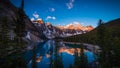 Moraine Lake in Banff, Alberta, Canada Royalty Free Stock Photo