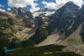 Moraine Lake Banff Canada Naitonal Park sunny Royalty Free Stock Photo